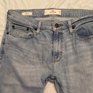Hollister Men's Skinny Jeans in Light Blue